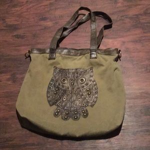 Green Owl Bag